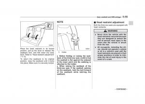 Subaru-Tribeca-owners-manual page 42 min