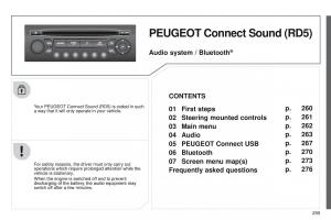 Peugeot-RCZ-owners-manual page 261 min