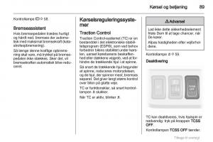 Opel-Agila-B-Bilens-instruktionsbog page 89 min