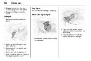 Opel-Agila-B-owners-manual page 100 min