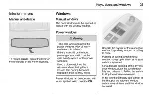 Opel-Agila-B-owners-manual page 25 min