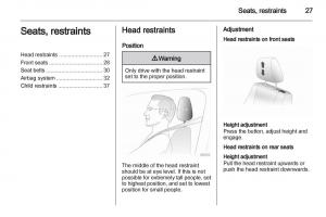 Opel-Agila-B-owners-manual page 27 min