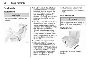 Opel-Agila-B-owners-manual page 28 min