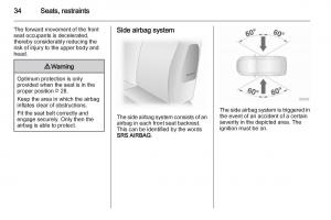 Opel-Agila-B-owners-manual page 34 min