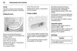 Opel-Agila-B-owners-manual page 52 min