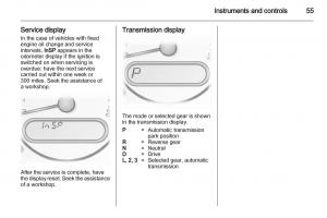 Opel-Agila-B-owners-manual page 55 min