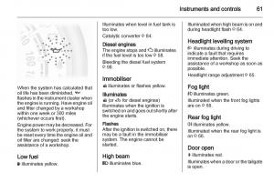 Opel-Agila-B-owners-manual page 61 min