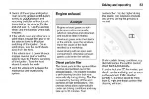 Opel-Agila-B-owners-manual page 83 min