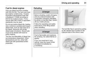 Opel-Agila-B-owners-manual page 91 min