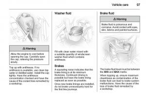 Opel-Agila-B-owners-manual page 97 min