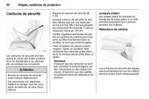 Opel-Agila-B-manuel-du-proprietaire page 30 min