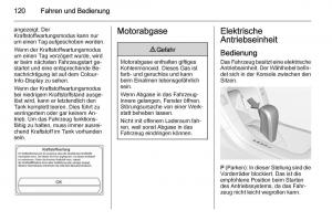 Opel-Ampera-Handbuch page 122 min