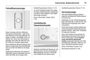 Opel-Ampera-Handbuch page 77 min