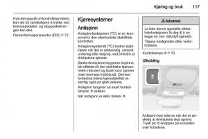 Opel-Ampera-bruksanvisningen page 119 min