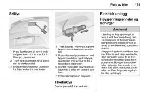 Opel-Ampera-bruksanvisningen page 153 min