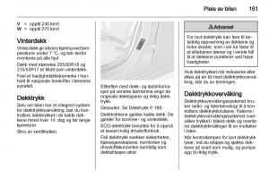 Opel-Ampera-bruksanvisningen page 163 min