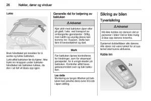 Opel-Ampera-bruksanvisningen page 28 min