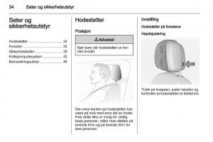 Opel-Ampera-bruksanvisningen page 36 min