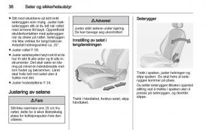 Opel-Ampera-bruksanvisningen page 38 min