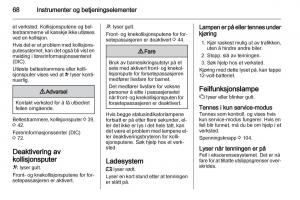 Opel-Ampera-bruksanvisningen page 70 min