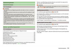 Skoda-Rapid-bruksanvisningen page 107 min