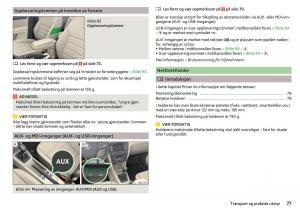 Skoda-Rapid-bruksanvisningen page 79 min