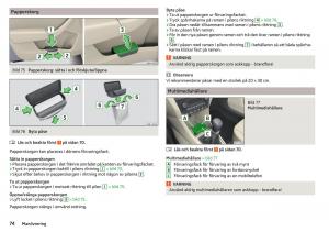 Skoda-Rapid-instruktionsbok page 76 min