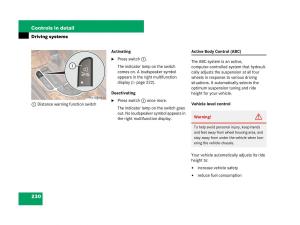 Mercedes-Benz-SL-R230-owners-manual page 231 min