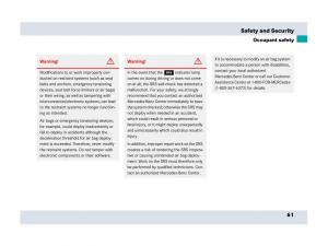 Mercedes-Benz-SLR-McLaren-R199-owners-manual page 62 min