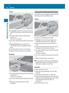 Mercedes-Benz-SLS-AMG-Coupe-Roadster-C197-owners-manual page 72 min