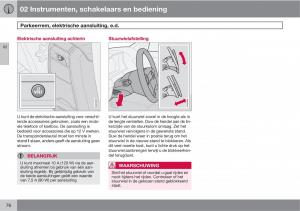 Volvo-XC90-I-1-handleiding page 78 min