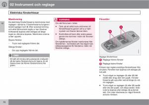 Volvo-XC90-I-1-instruktionsbok page 72 min