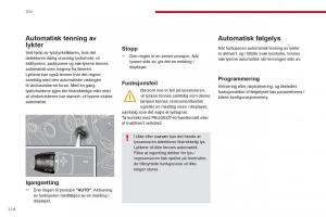 Peugeot-3008-Hybrid-bruksanvisningen page 116 min