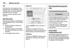 Opel-Astra-K-V-5-bruksanvisningen page 160 min