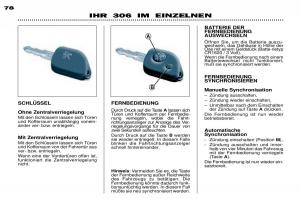 Peugeot-306-Break-PH3-Handbuch page 70 min