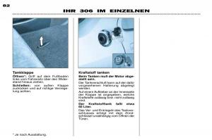 Peugeot-306-Break-PH3-Handbuch page 74 min