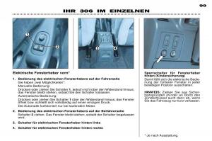 Peugeot-306-Break-PH3-Handbuch page 77 min