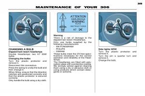 Peugeot-306-Break-PH3-owners-manual page 105 min