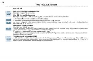 Peugeot-306-Break-PH3-Kezelesi-utmutato page 52 min