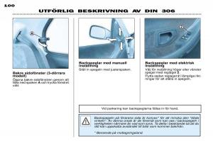 Peugeot-306-Break-PH3-instruktionsbok page 78 min