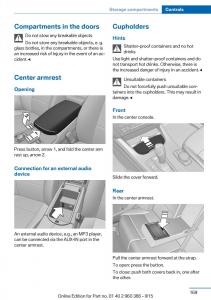 BMW-X3-F25-owners-manual page 173 min