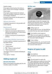 BMW-X3-F25-owners-manual page 215 min