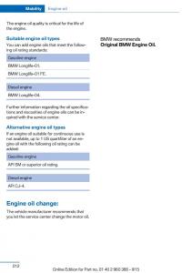 BMW-X3-F25-owners-manual page 216 min