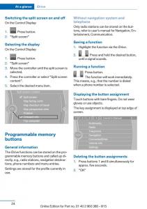 BMW-X3-F25-owners-manual page 28 min