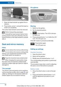 BMW-X3-F25-owners-manual page 62 min