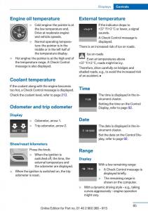 BMW-X3-F25-owners-manual page 89 min