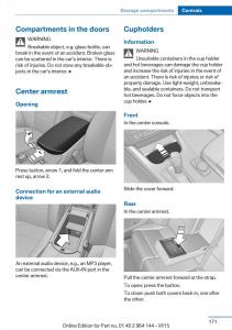 BMW-X4-F26-owners-manual page 171 min