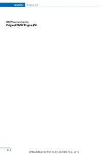 BMW-X4-F26-owners-manual page 212 min