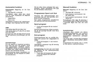 Peugeot-206-instruktionsbok page 79 min