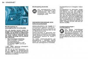 Peugeot-206-instruktionsbok page 89 min